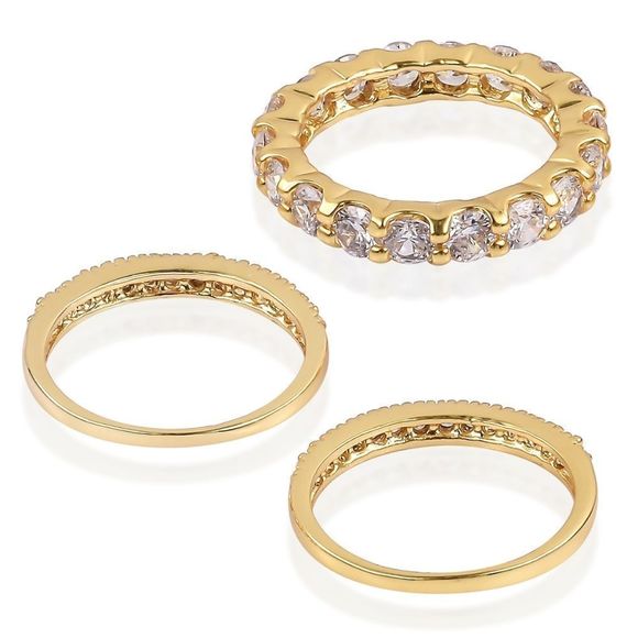 Eternity Band Simulated Diamond Ring Set S… - Picture 3 of 6